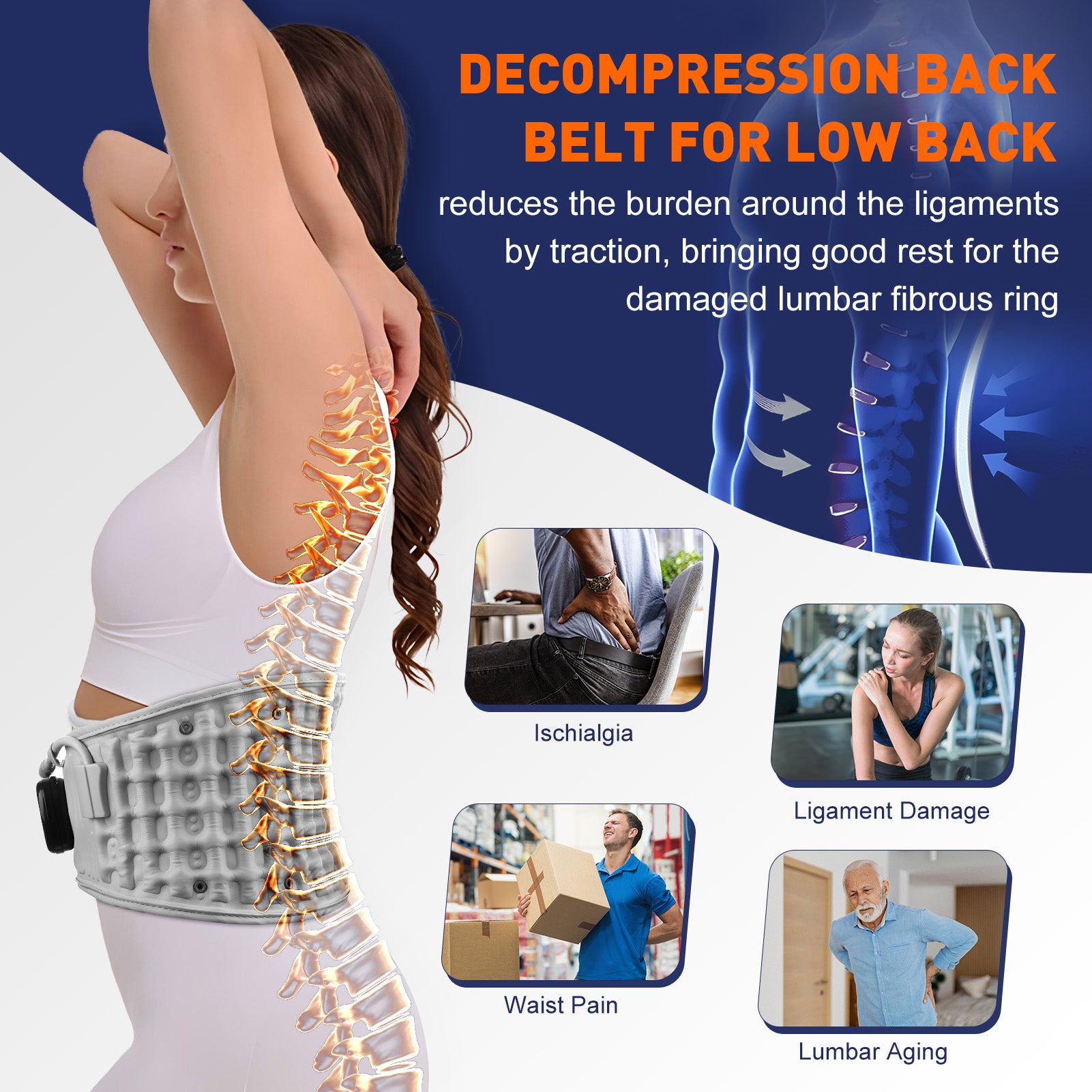 Hyperbelt™ Thermal Decompression Belt With Red Light Therapy - Evalax