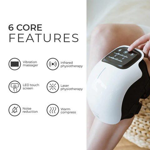 Knee Massager with Heat, Infrared, Laser, and Vibration Therapy for  Arthritis from StellarKnee